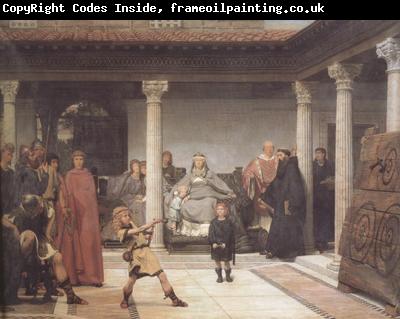 Alma-Tadema, Sir Lawrence The Education of the Children of Clovis (mk23)